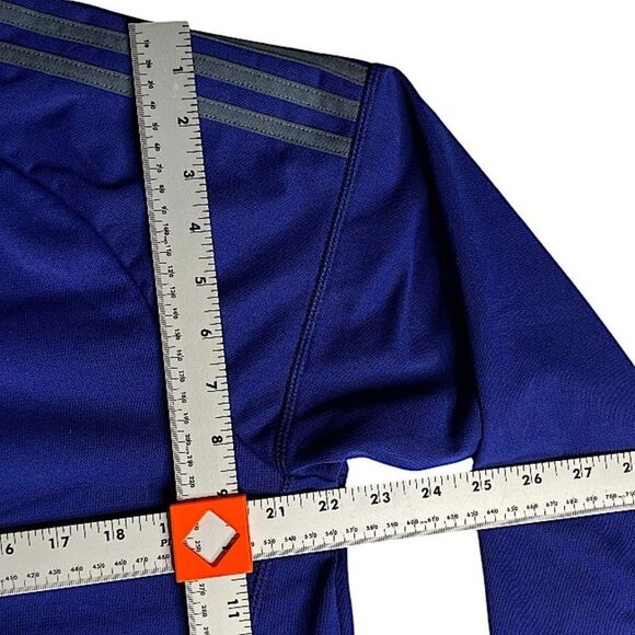 Adidas Track Jacket Mens Size Large Zip 3 Stripes On Shoulder Athleisure Classic - Picture 6 of 8